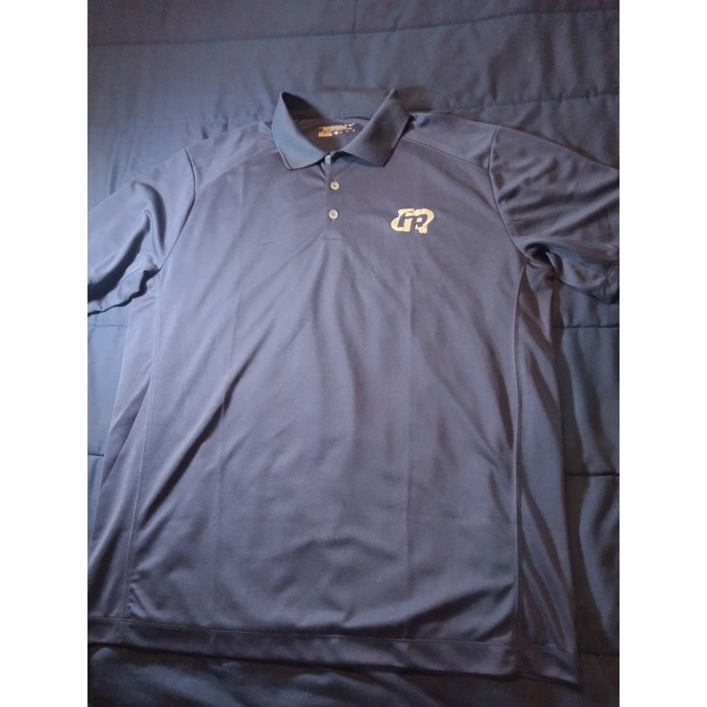 NIKE GOLF Tour Performance Polo Shirt Mens XL Blue Dri-Fit Short Sleeve